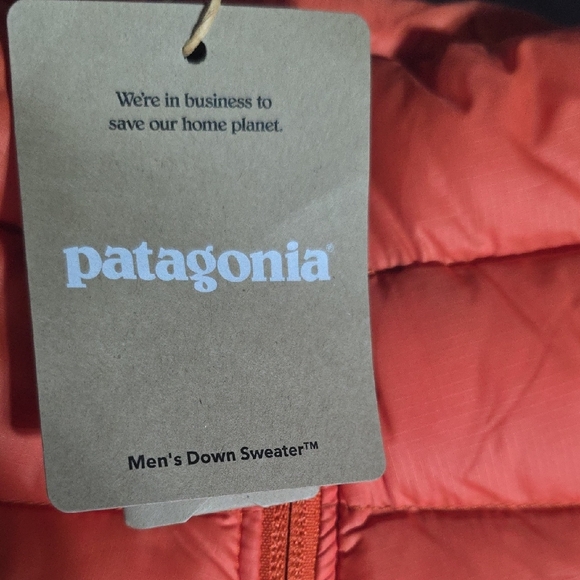 Patagonia Men's Down Sweater in Vibrant Orange - Picture 2 of 5